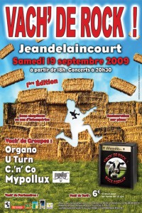 Affiche du festival Vach' de Rock 2009