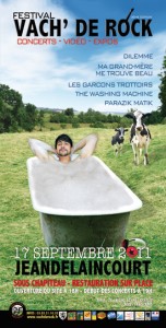 Affiche du festival Vach' de Rock 2011